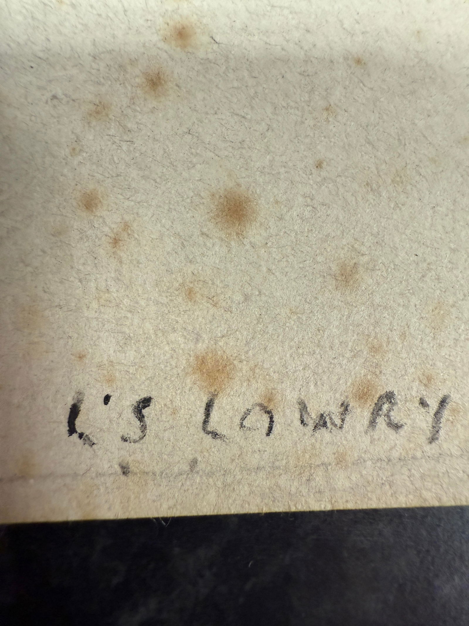 Laurence Stephen Lowry, 1951, Original, Drawing, Hand Signed, - 3