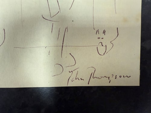 Original, Drawing, Rare, Hand Signed and dated, - 3