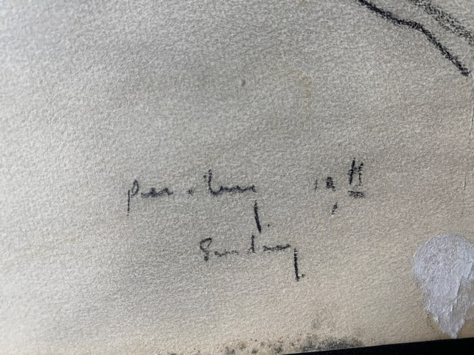 Laurence Stephen Lowry, 1959, Original, Drawing, Hand Signed, - 4