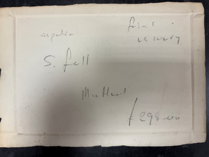 Sheila Fell, Original, Drawing, Rare, Hand Signed and dated, friend Of Artist Lowry - 5