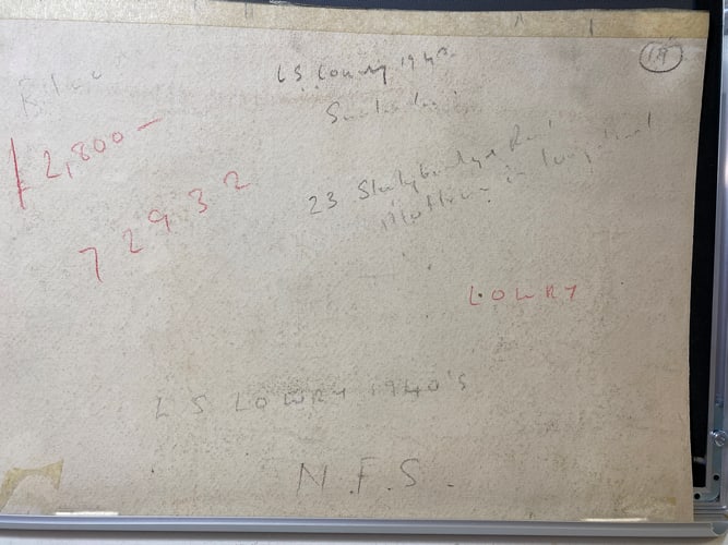 Laurence Stephen Lowry, 1940, Original, Drawing, Hand Signed and dated,Rare - 4