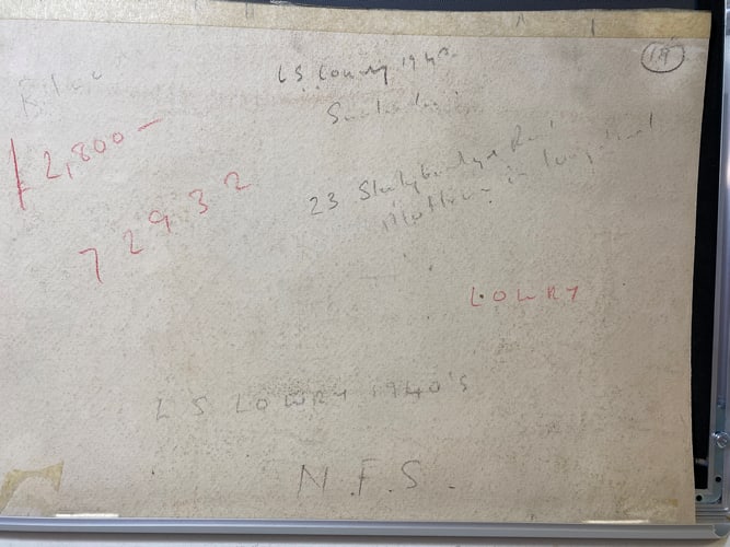 Laurence Stephen Lowry, 1940, Original, Drawing, Hand Signed and dated,Rare - 5