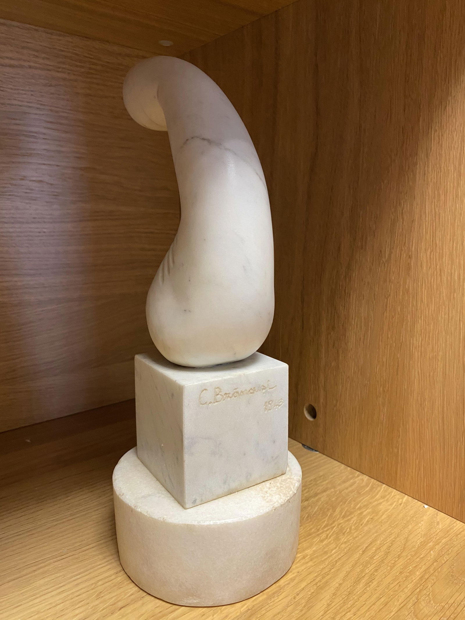 Constantin Brancusi (“In the manner of”) Marble Art Sculpture Signed And Dated 1943 - 8