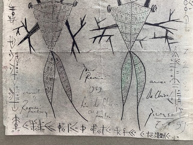 Picasso, Original Artwork, ink Drawing, Signed, - 5