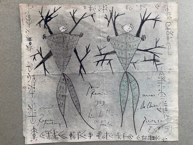 Picasso, Original Artwork, ink Drawing, Signed, - 7