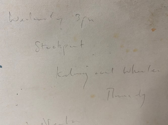 Original, Drawing, Rare, Hand Signed and dated, - 3