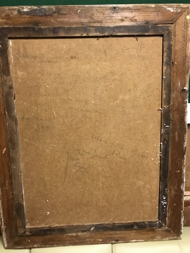 Original, “In the manner of” Oil Painting on Hardboard, Signed, - 5