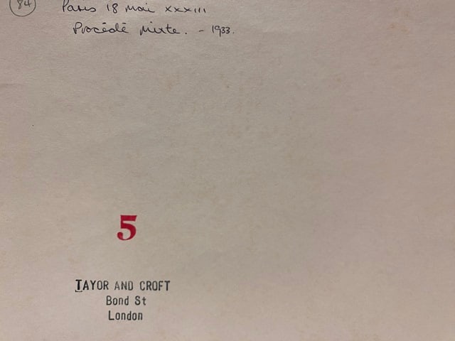 Picasso, Print, Original, Signed, Stamp, Seal, - 2