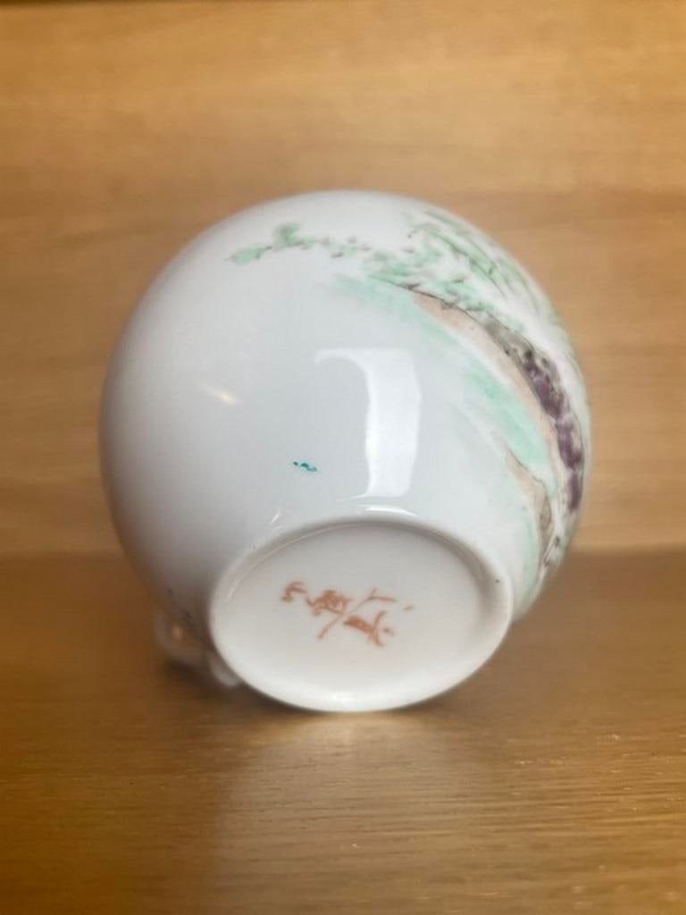 Collectable Art Handmade Painting Five Colours Porcelain Figure Bowl - 4