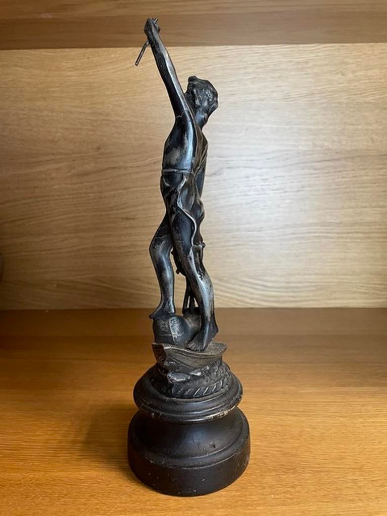 19th Century French spelter figures modeled as Le Commerce - 2