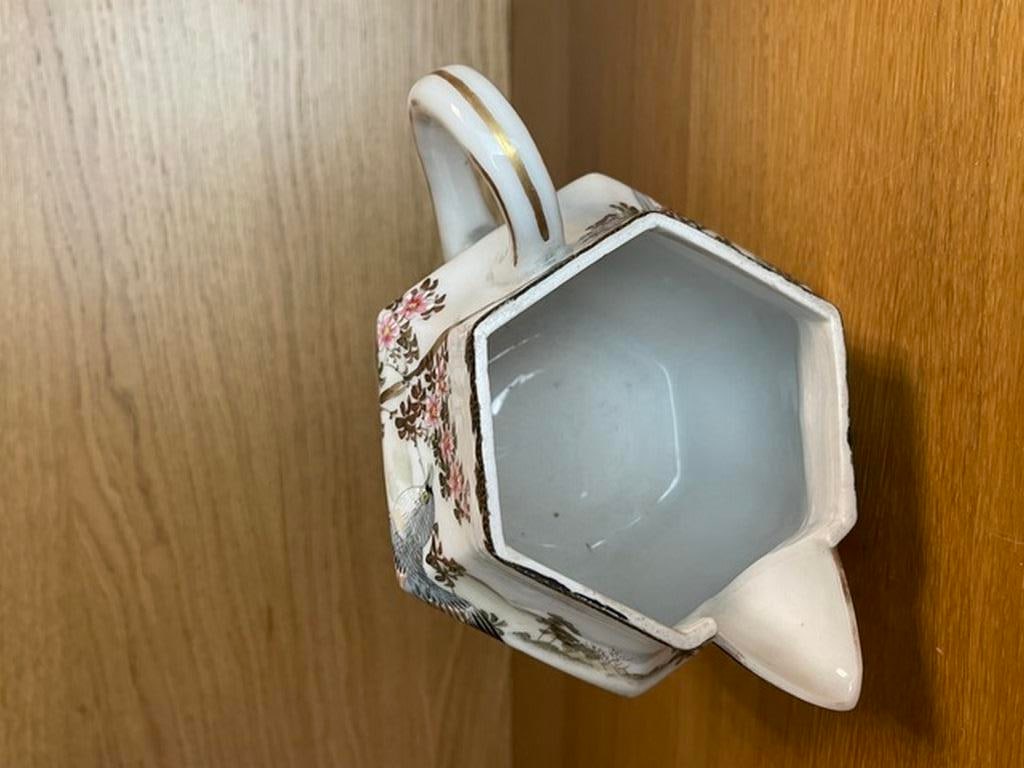 Vintage Oriental Porcelain Manna China Tea Pot - 4