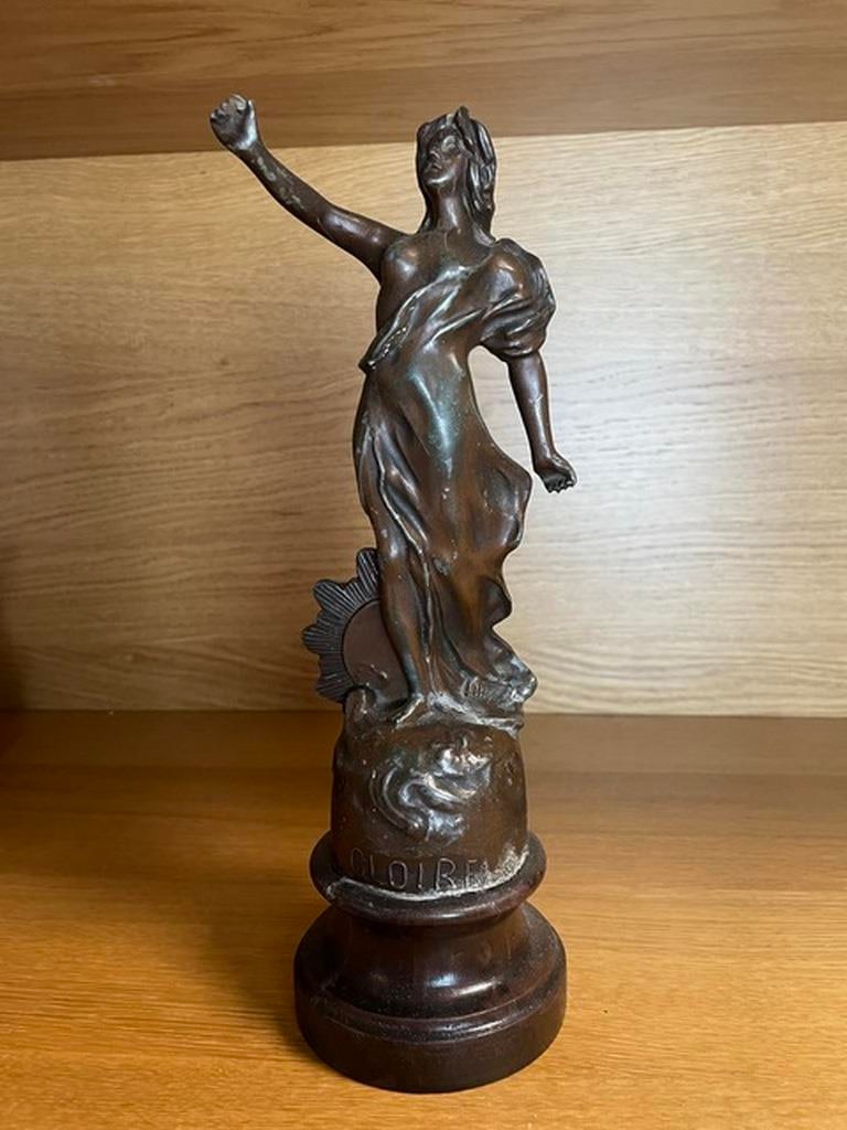 Antique Asco French Revolution L'Industrie & Le Commerce Spelter Figure (1 of 5)