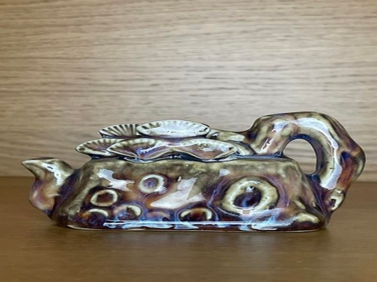 6CM Old China Song Dynasty Palace Jun Kiln Porcelain Flagon Wine pot Teapot (1 of 4)