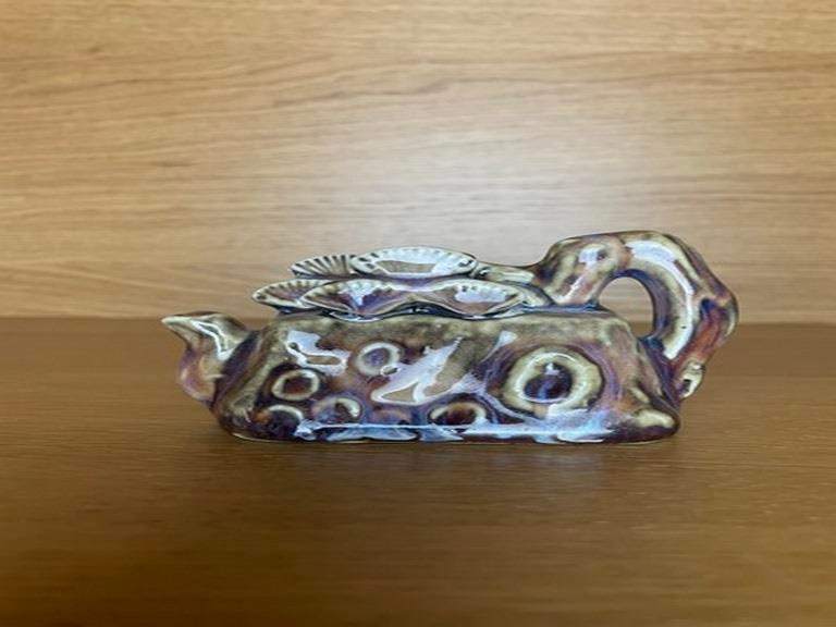 6CM Old China Song Dynasty Palace Jun Kiln Porcelain Flagon Wine pot Teapot - 2