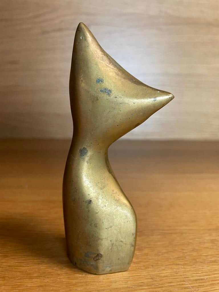 Solid Brass Cat (W) - 3