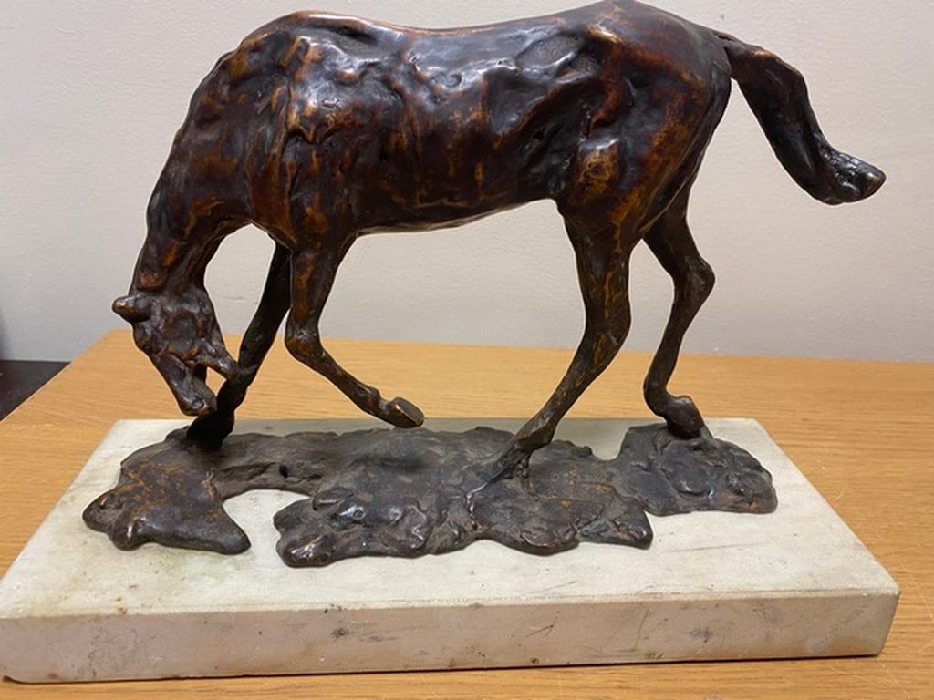 After Edgar Degas, Horse with Head Lowered, Bronze Sculpture (1 of 7)