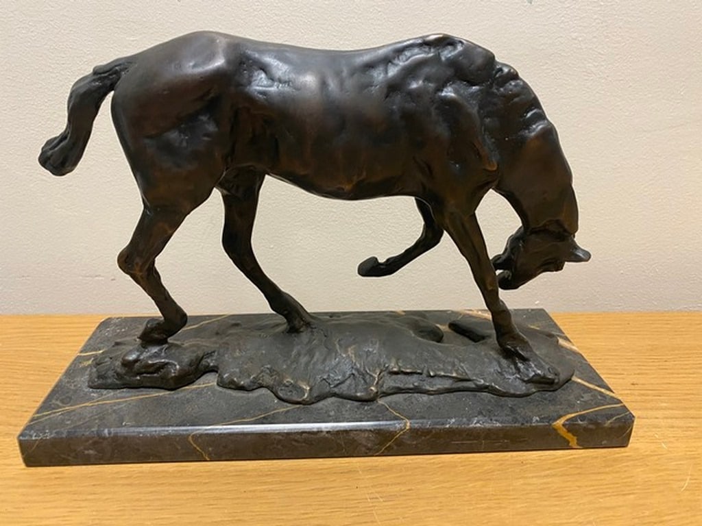 Horse with Head Lowered ' Date 1983, Degas Inscribed Middle of Base - Foundry Mark Stamped. Cire Per - 2