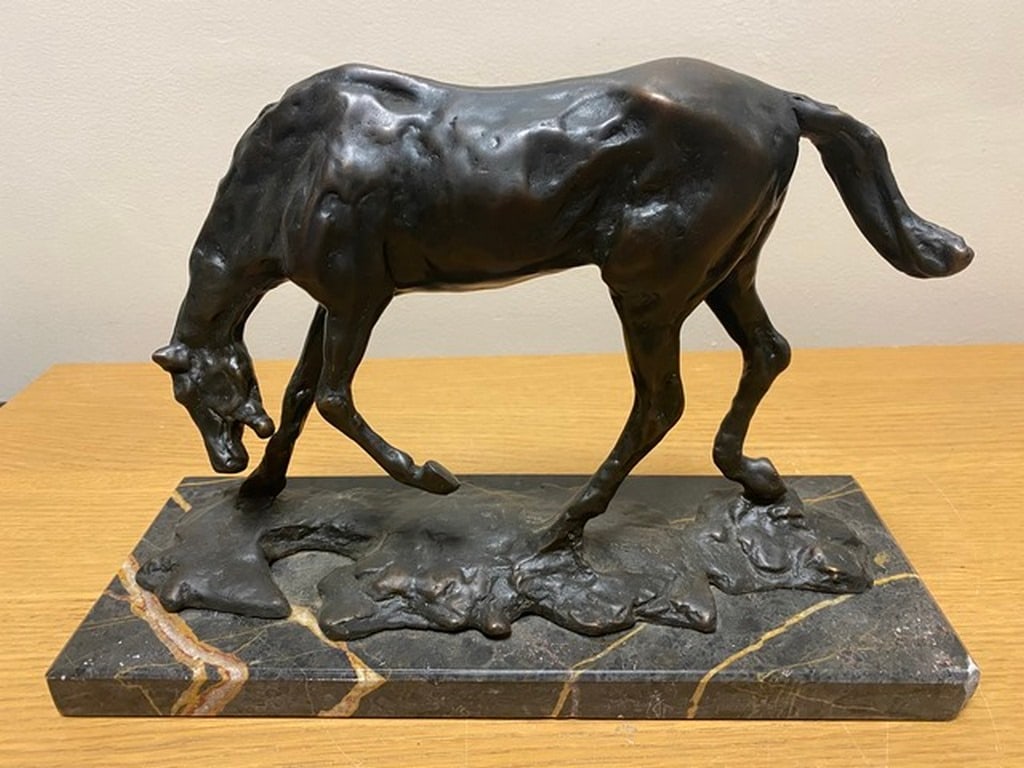 Horse with Head Lowered ' Date 1983, Degas Inscribed Middle of Base - Foundry Mark Stamped. Cire Per - 4