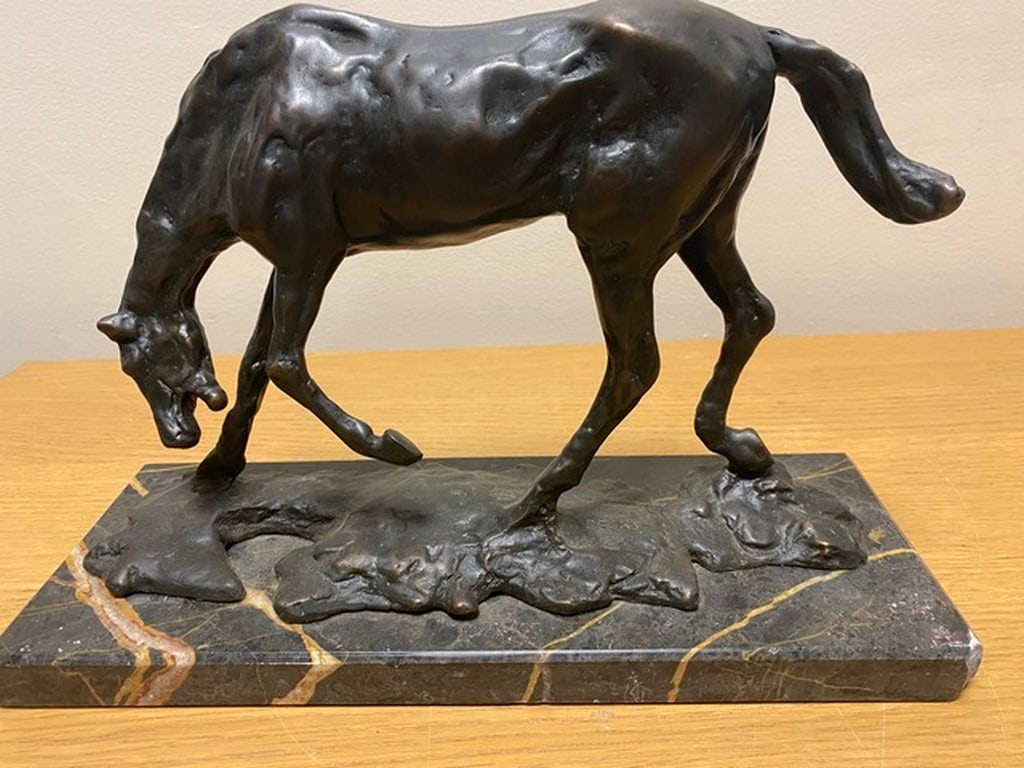 Horse with Head Lowered ' Date 1983, Degas Inscribed Middle of Base - Foundry Mark Stamped. Cire Per - 6