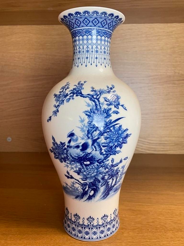 Chinese ceramic vase White Large Chinese vase Porcelain Flower vase Chinese Antique ceramic vases Tr - 2