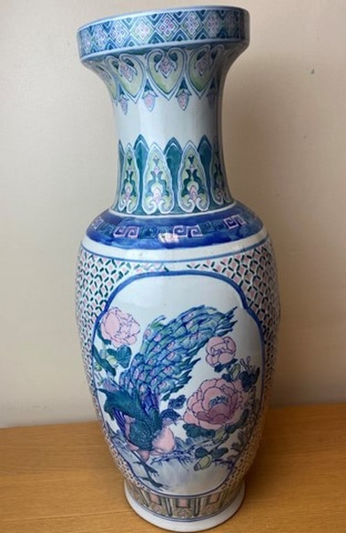 Large Chinese Ceramic Floor Vase - 5