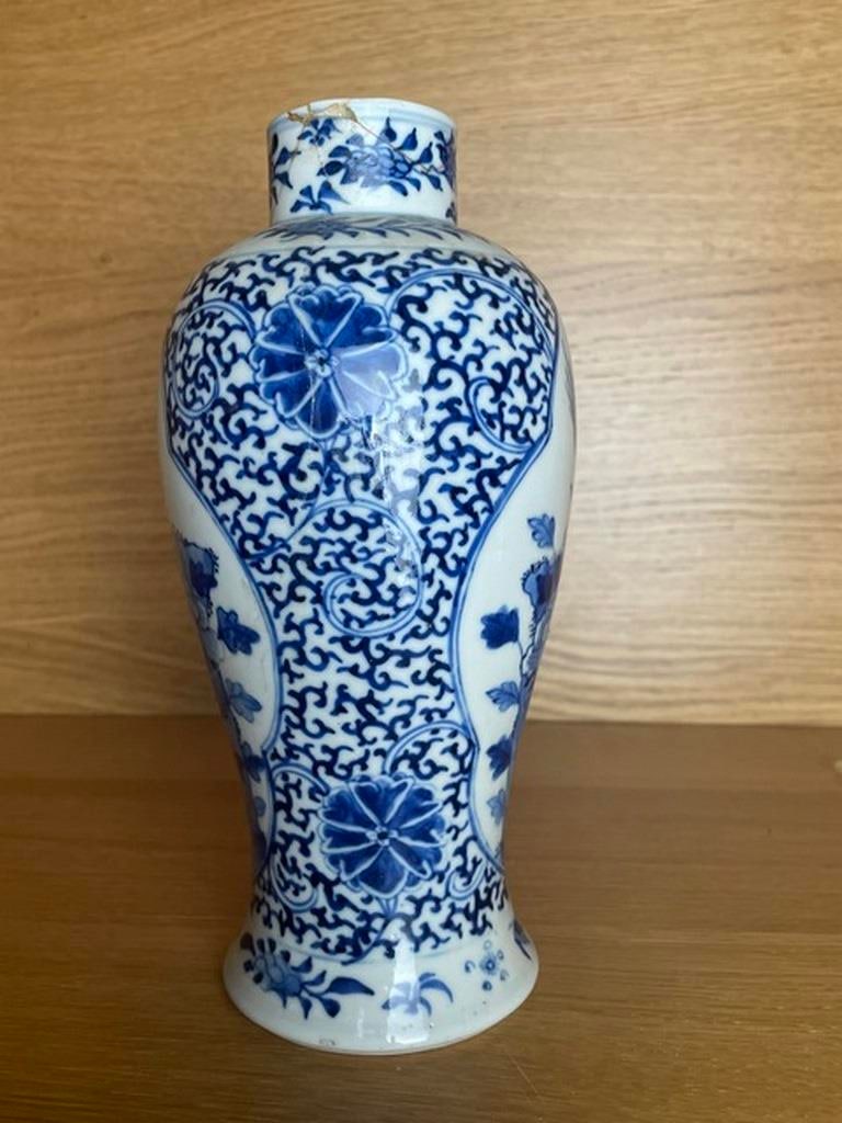 Chinese Blue&White Porcelain HandPainted Exquisite Figure Vases - 2