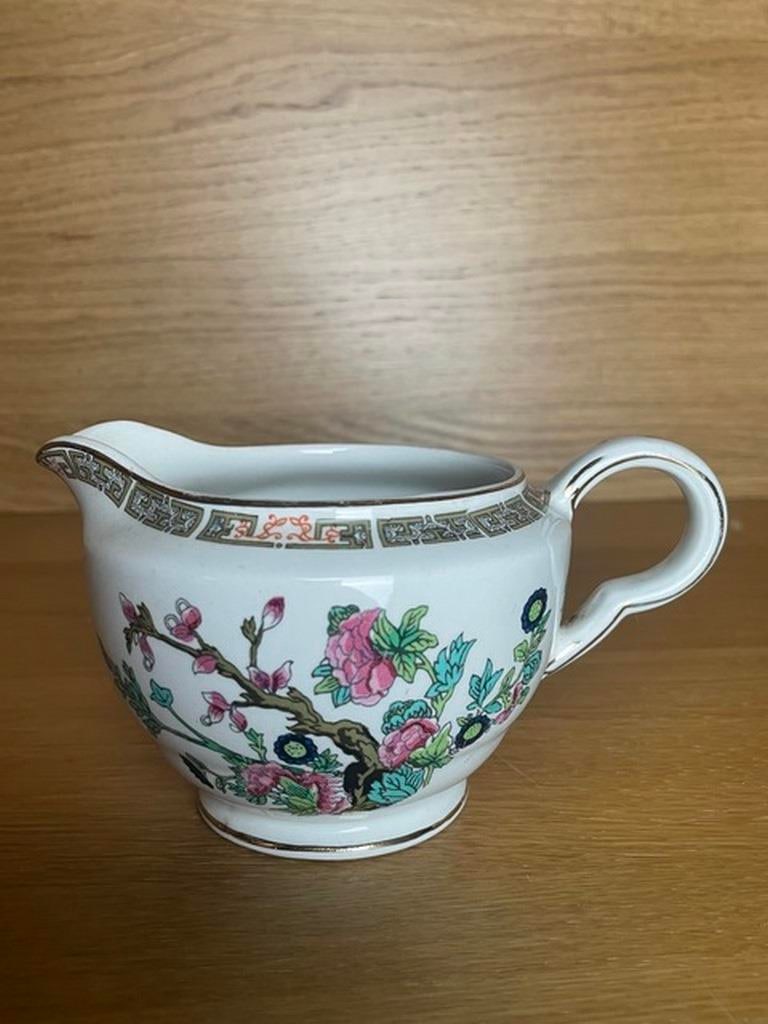 Attractive Vintage John Maddock Johnson Bros Indian Tree Pattered China Milk Jug - 3