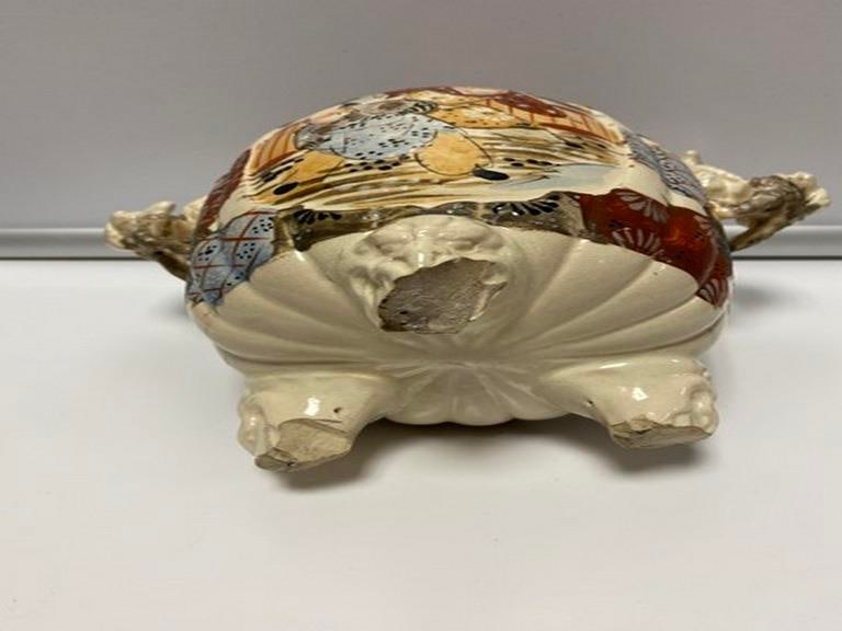 Antique Japanese Meiji Period Satsuma Incense Pot - 5