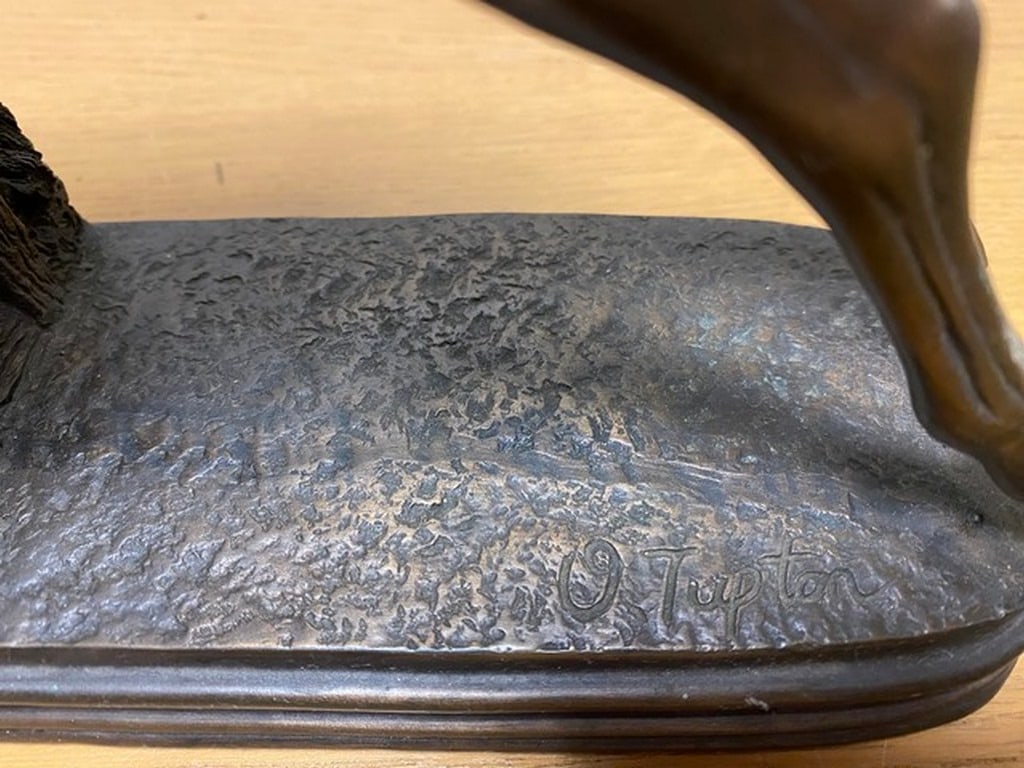 Cold Cast Bronze Sculpture, Jumping Horse and Rider - 5