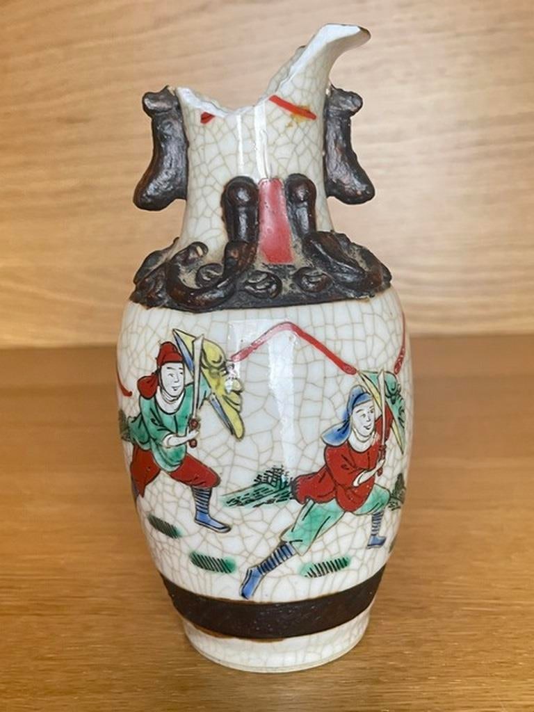 Vintage Chinese Nanking Crackleware Porcelain Vase Signed (1 of 5)