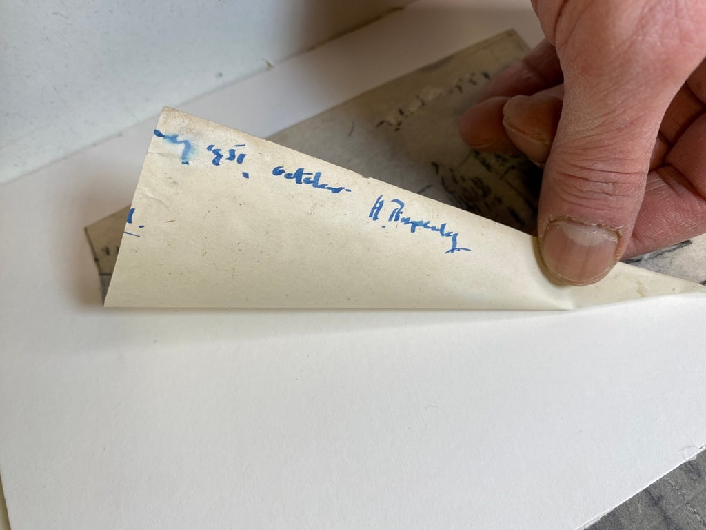 Laurence Stephen Lowry, 1952,Original, Drawing, Hand Signed, - 3