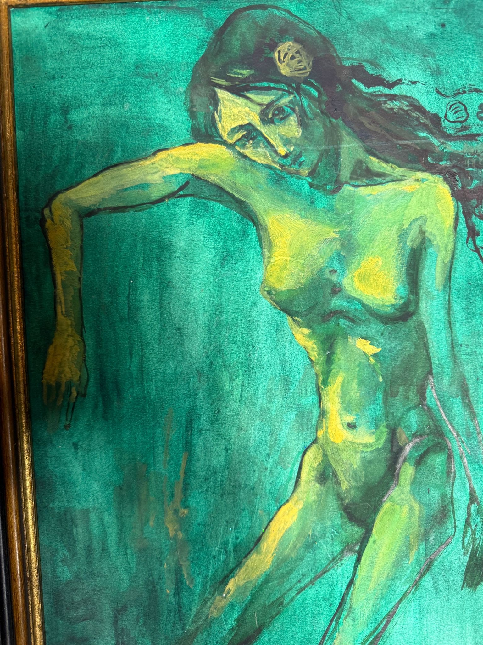 Original watercolor Painting, Nude, artywork, signed, - 7