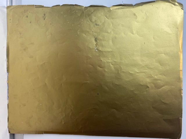 Andy Warhol, Original, Print on foil, from the gold book, signed, - 10