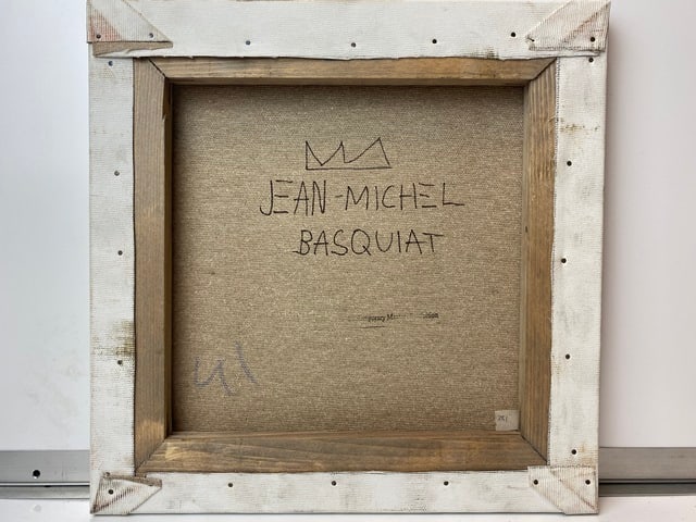 Jean-Michel Basquiat, (After) Original Vintage, Oil Painting, Signed, - 4