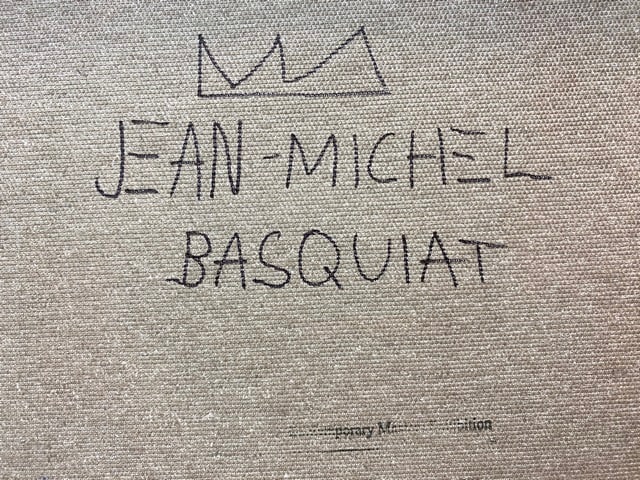 Jean-Michel Basquiat, (After) Original Vintage, Oil Painting, Signed, - 5
