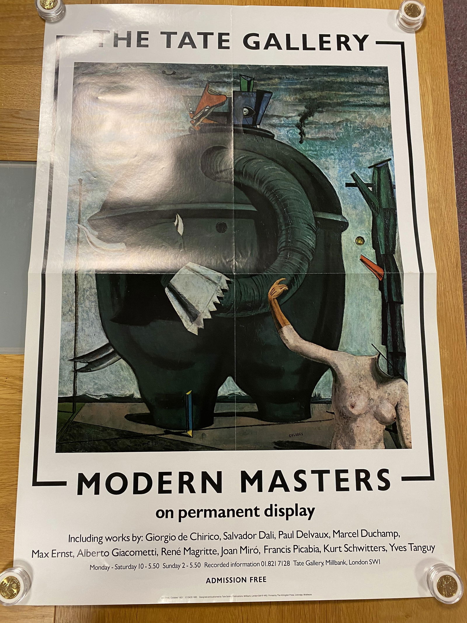 Max Ernst - Original Poster 1985, Plate Signed, - 7