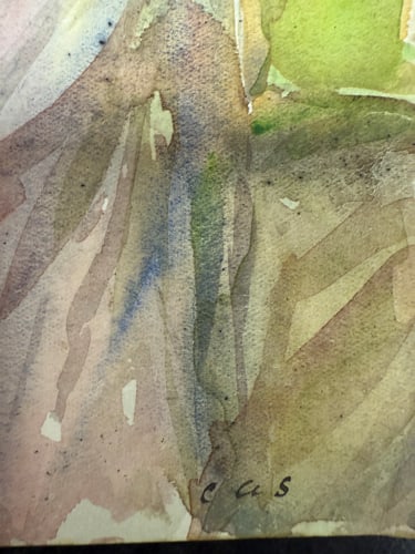 Charles. A. Sheahan (1864-1937) Original, Watercolor Drawing, Rare, Hand Signed, - 3