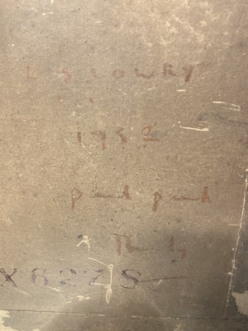 Lowry, 1952, Original, Drawing, Hand Signed, - 13