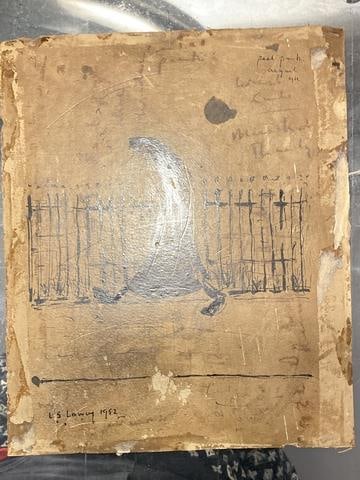 Lowry, 1952, Original, Drawing, Hand Signed, - 2