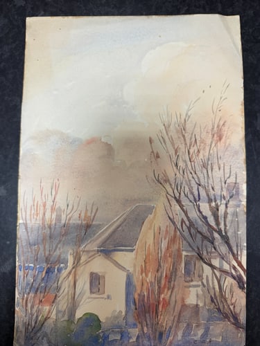 Charles. A. Sheahan (1864-1937) Original, Watercolor Drawing, Rare, Hand Signed, - 4