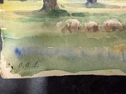 Charles. A. Sheahan (1864-1937) Original, Watercolor Drawing, Rare, Hand Signed, - 3