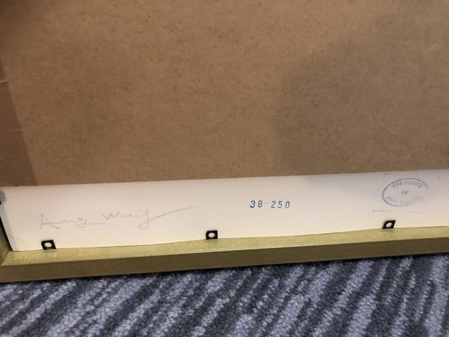 Andy Warhol, (Attributed) Original Print, Limited Edition Flower Print signed And Numbered, - 5