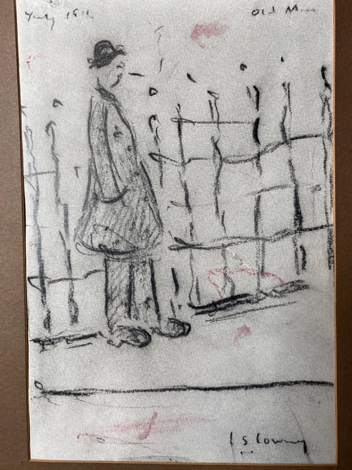 Lowry, 1960's Original, Drawing, Hand Signed, - 2