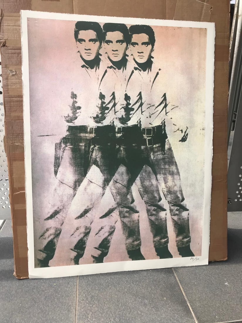 Andy Warhol, (Attributed) Elvis Artwork Limited Edition Print, sealed, Stamped, (1 of 11)