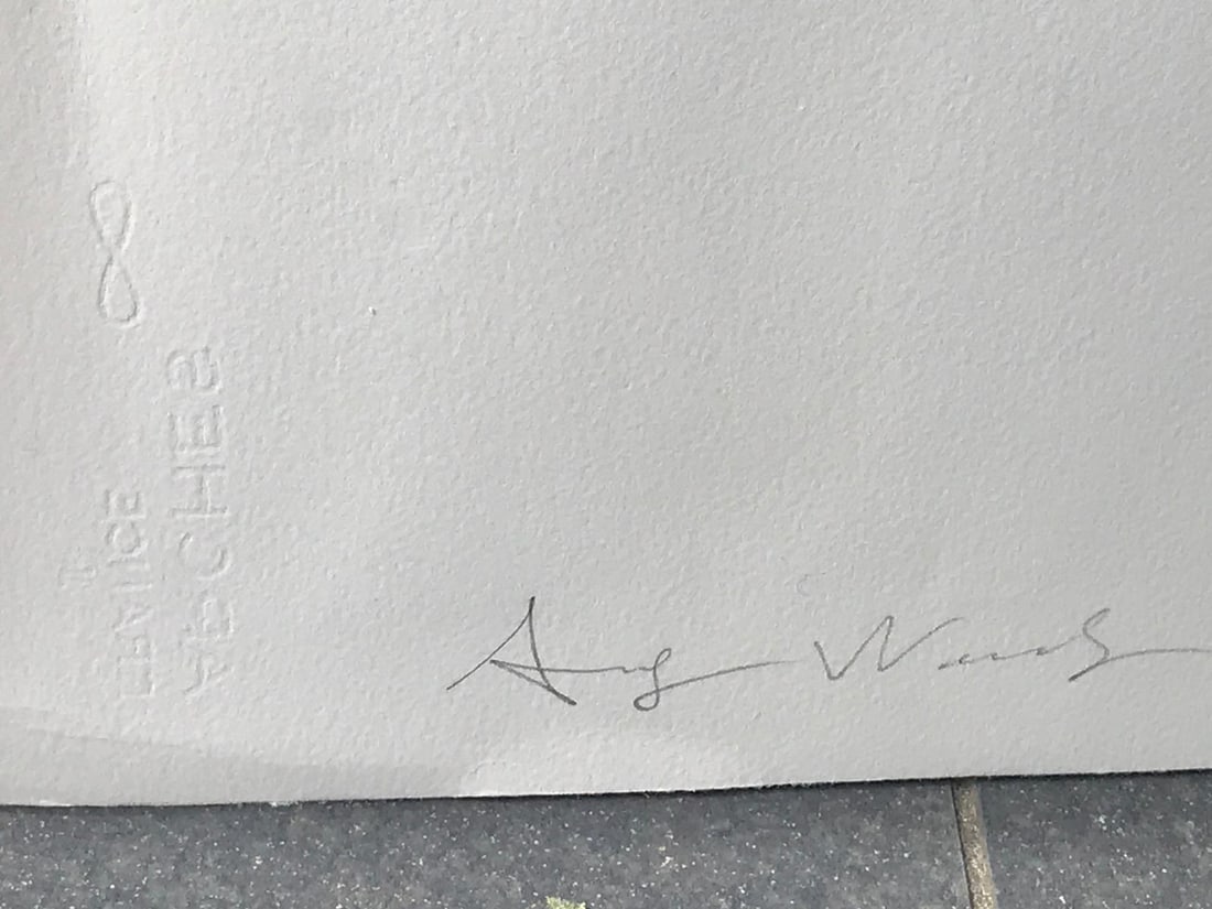 Andy Warhol, (In the manner of) Elvis Artwork Limited Edition Print, sealed, Stamped, - 9