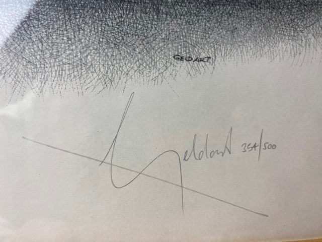 William Geldart, Pencil Drawing Print, Limited Edition, Signed, - 5