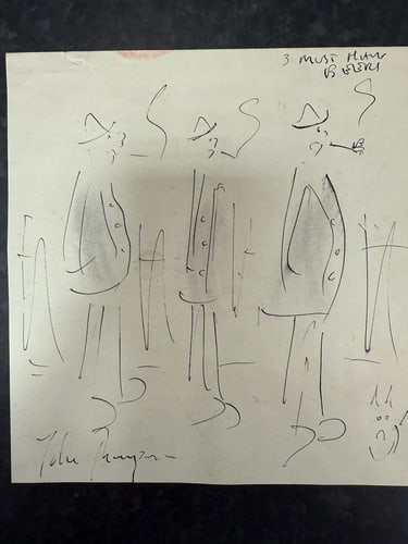 Original, Drawing, Rare, Hand Signed and dated,: Original, Drawing, Rare, Hand Signed and dated,