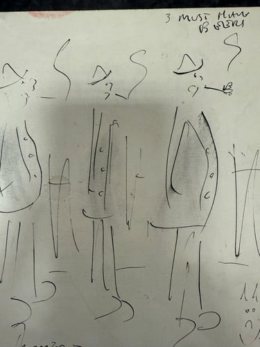 Original, Drawing, Rare, Hand Signed and dated, - 2