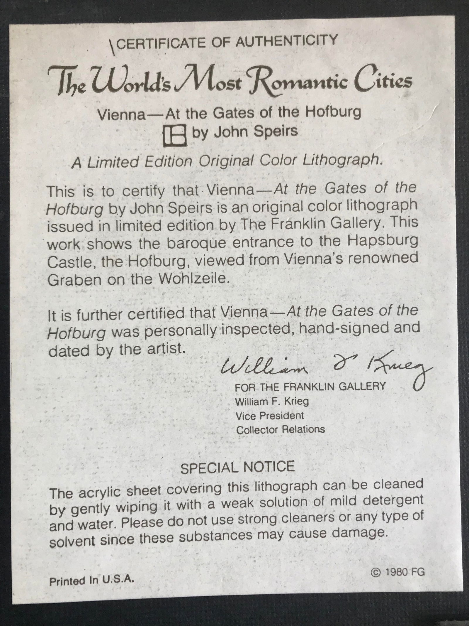 Print Set, Signed, - 4