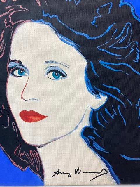 Andy Warhol, (After) Original Oil Painting, Signed, Seal, - 2